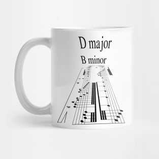 Music D Major B Minor Mug